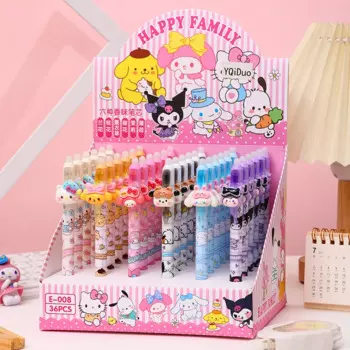 Ручка гелевая Sanrio Kuromi Melody Cinnamoroll со стираемыми чернилами, 0,5 мм, 36 шт./партия