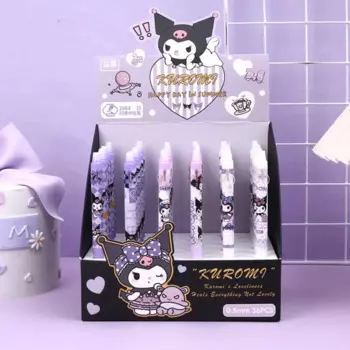 Ручка гелевая Sanrio Kuromi со стираемыми чернилами, 0,5 мм, 36 шт./партия