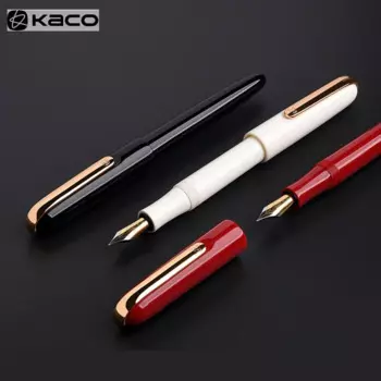 Ручка перьевая KACO MASTER, роскошная Высококачественная покрытая гальваническим покрытием из нержавеющей стали, ручка черниладеловая для подписи, Stylo для офисного подарочного набора