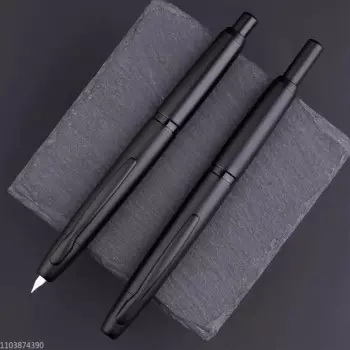 Ручка перьевая MAJOHN A1 в полоску, металлическая гравировка, диаметр 0,5 мм
