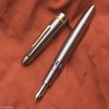 Ручка перьевая MAJOHN Ti-136 металлическая, из титанового сплава, с золотым наконечником 18k, EF/F 0,38/0,5 мм