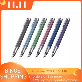 Ручка перьевая в офисном стиле, с чернилами