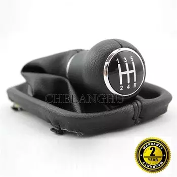 Для Audi A4 B5 1995 1996 1997 1998 1999 2000 2001 Автомобильный Стайлинг 5-скоростная ручка переключения передач с чехлом из искусственной кожи