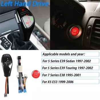 Ручка переключения передач для BMW 5 Series E39 1997-2002 7 Series E38 1995-2001 X5 E53 1999-2006