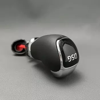 Ручка переключения передач DSG, кожаная головка для гандбола для SKODA Octavia Superb, новые автомобильные аксессуары
