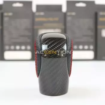 Ручка переключения передач из натурального углеродного волокна и черной кожи для Toyota Lexus ES GS-450H GX IS-300
