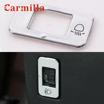 Ручка регулировки переключателя фар хромированная из АБС-пластика для Peugeot 2008 208 3008 301 308 408 508, аксессуары, 1 шт.