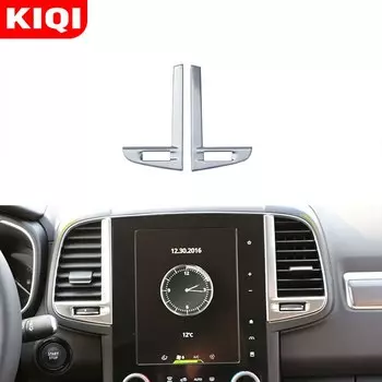 Ручка регулировки вентиляционного отверстия автомобиля из нержавеющей стали, накладка, наклейка для Renault Koleos Samsung QM6 2016-2020