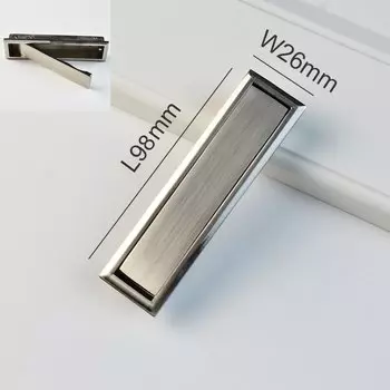 Ручки для дверей шкафов ihomcasa черные цинковые