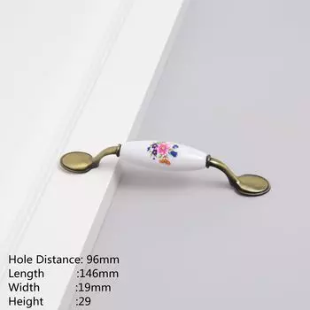 Ручки для мебели черные алюминиевые