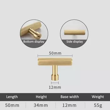 Ручки для мебели TINYHOB латунные золотые