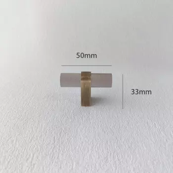 Ручки для мебели TINYHOB smoky gray акрил + латунь