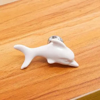 Ручки для ящиков KAK керамические с дельфином