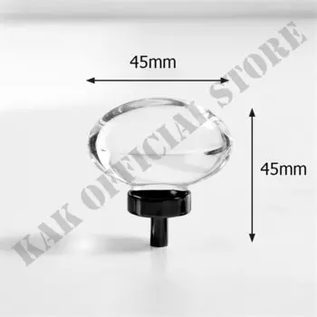 Ручки для шкафа KAK хрустальные золотые