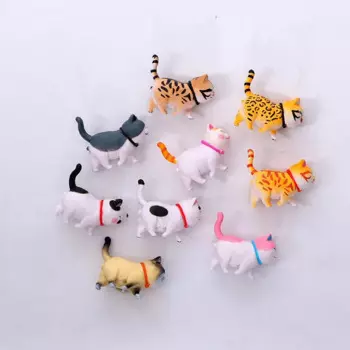 Ручки для шкафа с милым мультяшным котом, вращающиеся ручки для детской комнаты, латунные мебельные ручки из смолы «сделай сам», мультяшная фурнитура