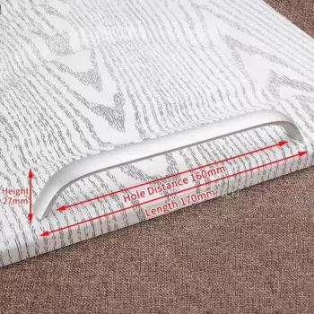 Ручки для шкафов черные алюминиевые