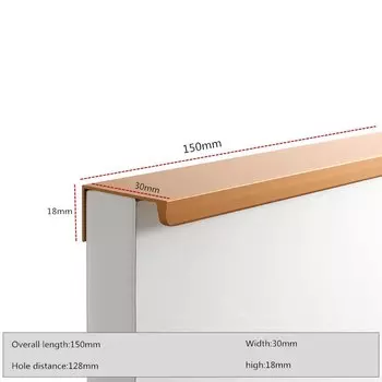 Ручки для шкафов черные и золотые из алюминия