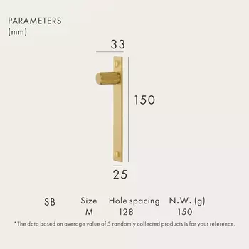 Ручки для шкафов Dooroom латунные