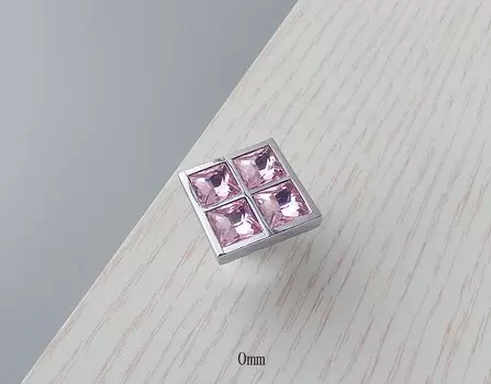 Ручки для шкафов GUJINDA розовые хрустальные