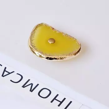 Ручки для шкафов IHOMCASA из латуни с агатом