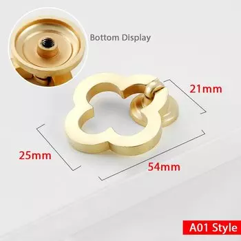 Ручки для шкафов imango золотые цинковые