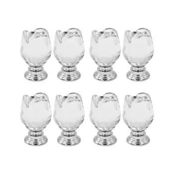 Ручки для шкафов из хрустального стекла 8 шт.