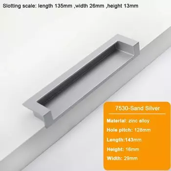 Ручки для шкафов JUIDINTO черные 96-192 мм