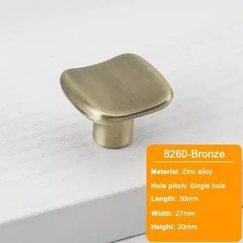 Ручки для шкафов JUIDINTO квадратные латунные