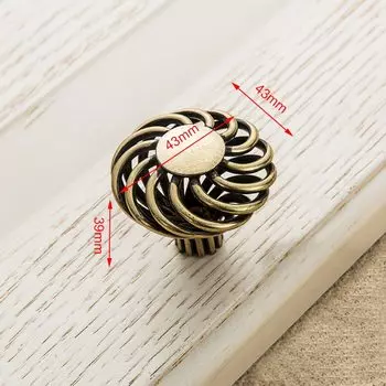 Ручки для шкафов KAK бронзовые цинковые