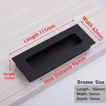 Ручки для шкафов KAK, цинковый сплав, 64/96/128 мм