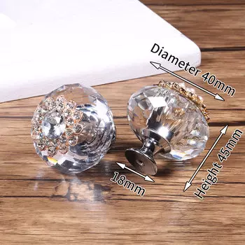 Ручки для шкафов KAK хрустальные