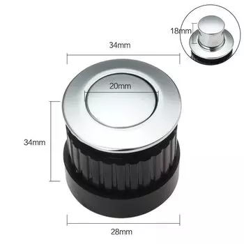 Ручки для шкафов KAK телескопические цинковые