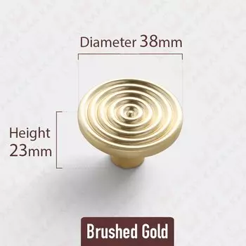 Ручки для шкафов KAK, золотые, цинковый сплав