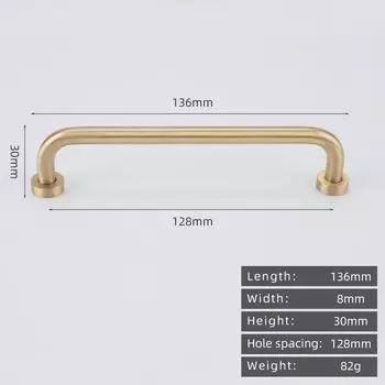 Ручки для шкафов KEDLO латунные золотые