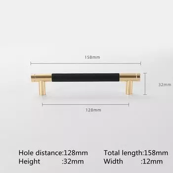 Ручки для шкафов KK & FING алюминиевые золотые