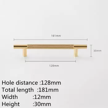 Ручки для шкафов KK&FING алюминиевый сплав черный золото