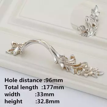 Ручки для шкафов KK&FING античные серебристые