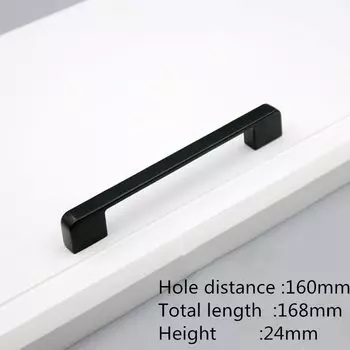 Ручки для шкафов KK&FING черные алюминиевые