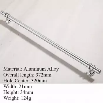 Ручки для шкафов MARUAT, алюминиевый сплав, серебристые/золотые