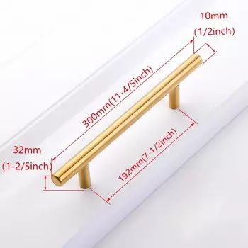 Ручки для шкафов MARUAT из нержавеющей стали, золотые, 50-500 мм