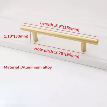 Ручки для шкафов MARUAT золотые алюминиевые