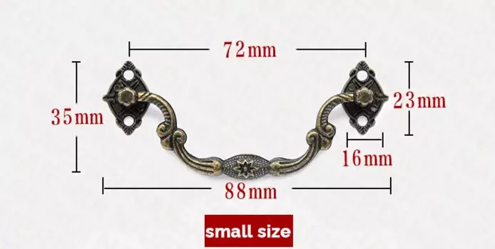 Ручки для шкафов NAIERDI бронзовые из цинкового сплава