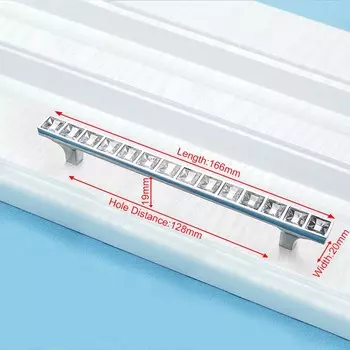 Ручки для шкафов NAIERDI серебристые цинковые