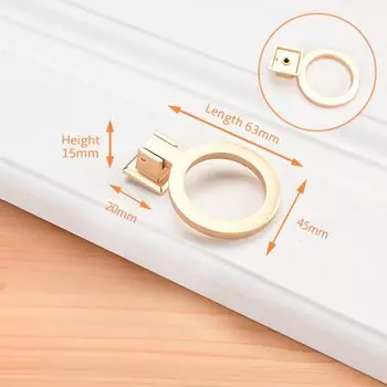 Ручки для шкафов NAIERDI, золотые, цинковый сплав