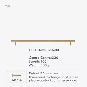 Ручки для шкафов Nurlin из латуни