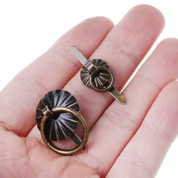 Ручки для шкафов OOTDTY винтажные зеленые бронзовые