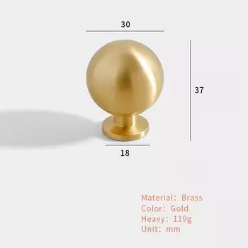 Ручки для шкафов SANTAYA, латунные, золотые