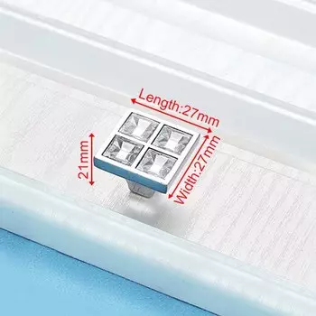 Ручки для шкафов серебряные из цинкового сплава