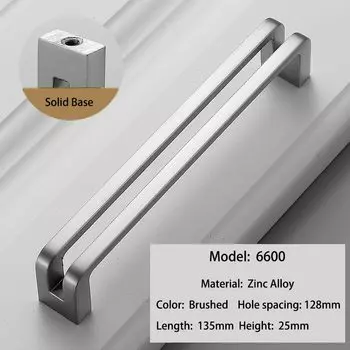 Ручки для шкафов серый черный цинковый сплав