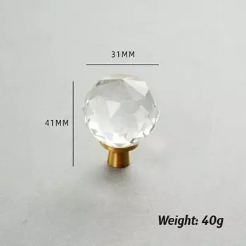 Ручки для шкафов Smernit из латуни с кристаллами